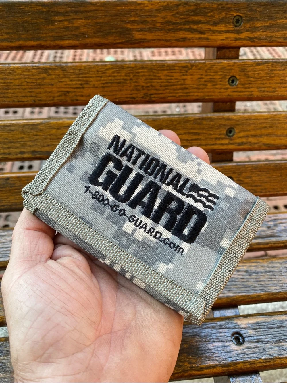 National Guard Digicamo trifold tactical nylon wallet